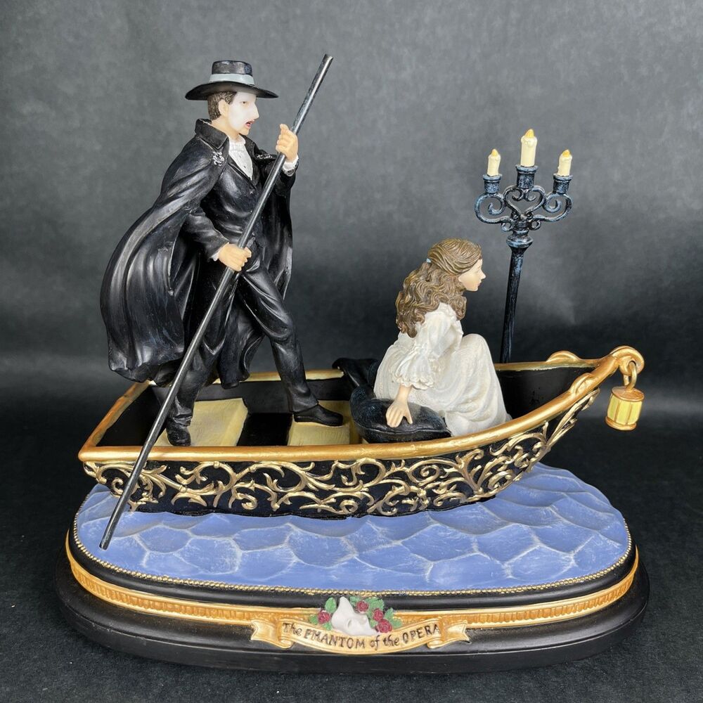 Phantom of the Opera Journey to the Lair Figurine San Francisco Music Box EUC